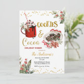 クッキー&ココアホリデー応援パーティの招待状 招待状 (スタンド正面)