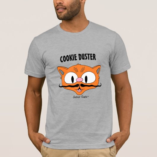 クッキー・ダスター ひげ猫 笑 Tシャツ (正面)