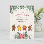 クッキー デコレーション パーティー 招待状 (スタンド正面)