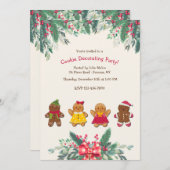 クッキー デコレーション パーティー 招待状 (正面/裏面)