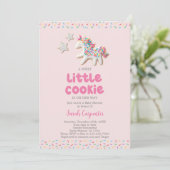 クッキー ベイビー シャワー ガール 招待状 (スタンド正面)