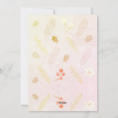 クッキー&ホットチョコレートウィンター誕生日招待状 シーズンカード (裏面)