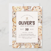 クッキー&マウス子供の誕生日招待状 招待状 (正面)