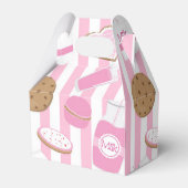 クッキー&ミルクピンクの誕生日パーティーのお気に入りボックス フェイバーボックス (裏面サイド)