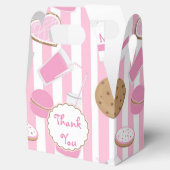 クッキー&ミルクピンクの誕生日パーティーのお気に入りボックス フェイバーボックス (オープン)