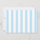 クッキー＆ミルク ブルーの誕生日パーティー招待状 招待状 (裏面)