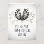 クッキー ラブ ポストカード (正面)