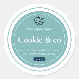 クッキー ラベル、ヨーグルト ラベル、瓶用ラベル ラウンドシール