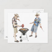 クックアウトパーティの招待状 ポストカード (正面/裏面)