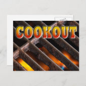 クックアウトポストカード招待状 ポストカード (正面/裏面)
