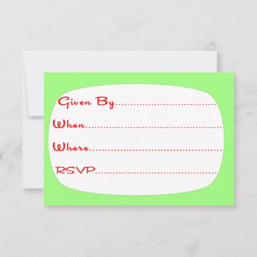 クックアウト招待状 招待状 (裏面)