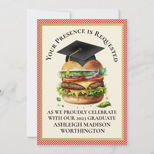 クックアウト 招待状 (正面)