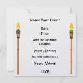 クックアウト – BBQ – ビール版なし！SRF 招待状 (裏面)