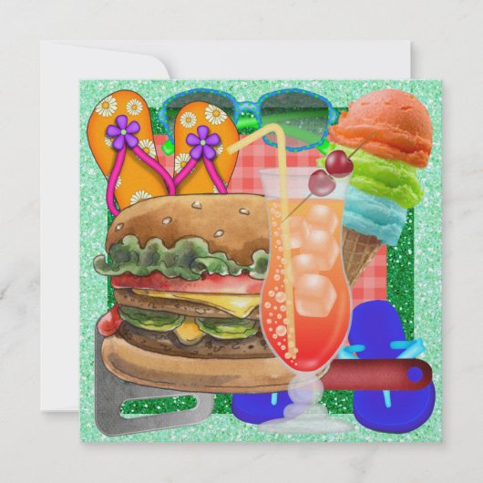 クックアウト – BBQ!SRF 招待状 (正面)