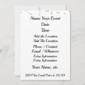 クックアウトBBQタキシードハンバーガー招待状 招待状 (裏面)