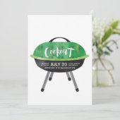 クックアウトBBQパーティの招待状 招待状 (スタンド正面)