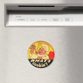 クックインって何？イエローとブラックのキッチン マグネット (インサイチュ (食洗機))