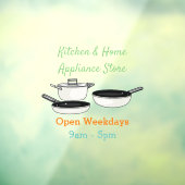 クックウェアセット漫画イラストレーション ウィンドウサイン (シート3)