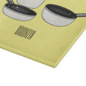 クックウェアセット漫画イラストレーション カッティングボード (角)