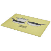 クックウェアセット漫画イラストレーション カッティングボード (角)