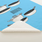 クックウェアセット漫画イラストレーション シェルパブランケット (3/4)