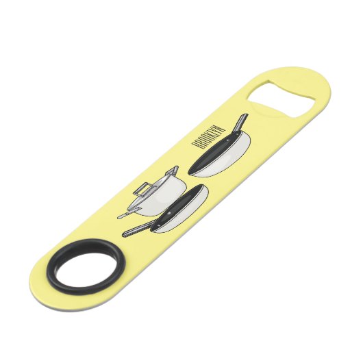 クックウェアセット漫画イラストレーション スピード栓抜き (裏面アングル)