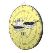 クックウェアセット漫画イラストレーション ダーツボード (正面右)