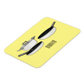 クックウェアセット漫画イラストレーション マグネット (左側)