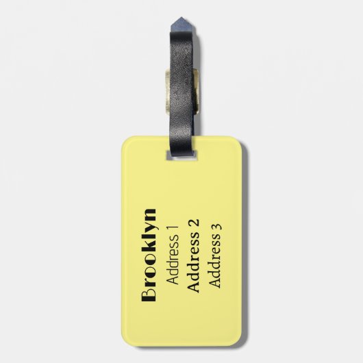 クックウェアセット漫画イラストレーション ラゲッジタグ (裏面縦)