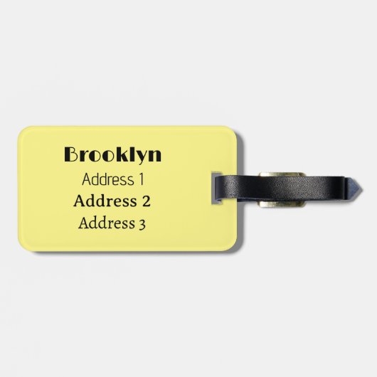 クックウェアセット漫画イラストレーション ラゲッジタグ (裏面横)