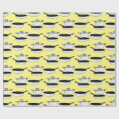 クックウェアセット漫画イラストレーション ラッピングペーパー (フラット)