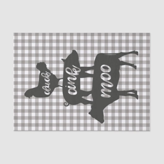 クックオインクチモーキンカウピッグファームハウスカントリー 薄葉紙 (正面)