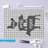 クックオインクチモーキンカウピッグファームハウスカントリー 薄葉紙 (クラフト)