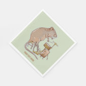 クックカオーストラリア動物太鼓 スタンダードランチョンナプキン (角)