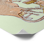 クックカオーストラリア動物太鼓 ポスター (角)