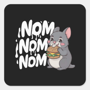 クックカ食べーのハンバーガー スクエアシール