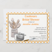 クックスタイリッシュウェアブライダルシャワー招待 招待状 (正面)
