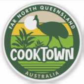 クックタウン，クイーンズランドAustraliaステッカー シール (正面)