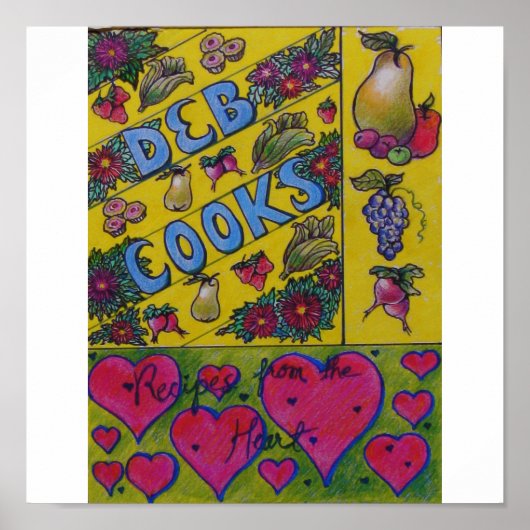 クックブックカバーアート – Deb調理師 ポスター (正面)