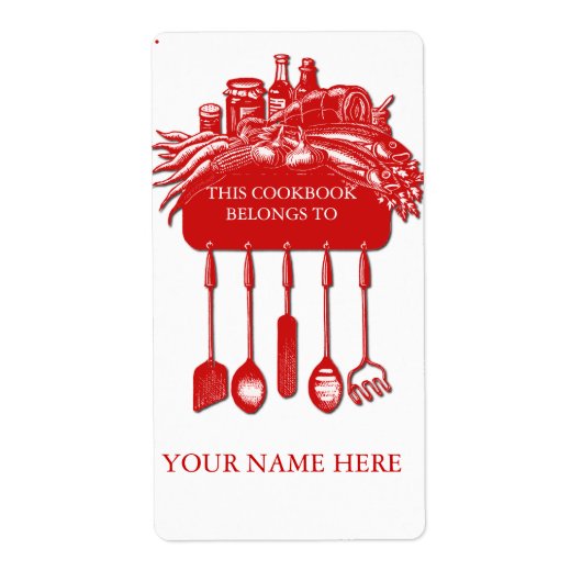 クックブックコレクション蔵書票.. ラベル (正面)