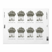 クックブックコレクション蔵書票..gray ラベル (フルシート)