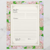 クックブックページピンクアジサイフォーマルレース (正面)