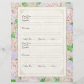 クックブックページピンクアジサイフォーマルレース (裏面)