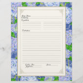 クックブックページブルーアジサイフォーマルレースフローラ チラシ (正面)