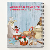 クックブックレシピクリスマス料理ベーキング ノートブック (裏面)