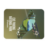 クックプオン国立公園ベトナムの地図 マグネット (横)