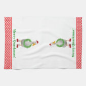 クックマスメリーダックキッチンタオル キッチンタオル (横)