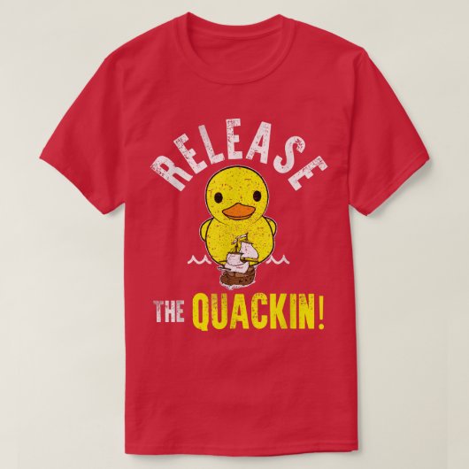クックールキン黄色のゴムのアヒルの贈り物をリリース Tシャツ (デザイン正面)