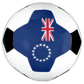 クック諸島の旗 サッカーボール (回転)