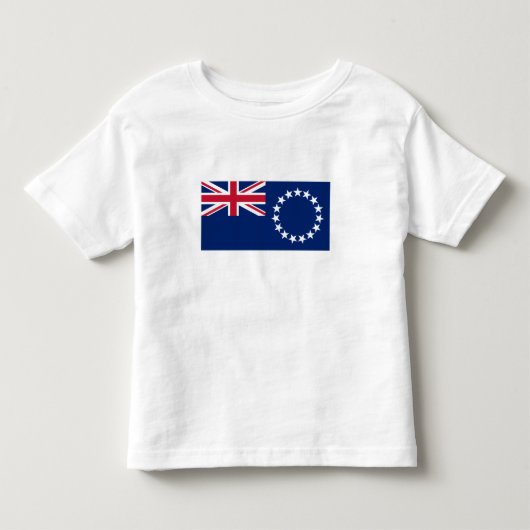 クック諸島の旗 トドラーTシャツ (正面)